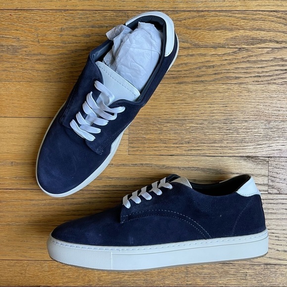 Greats Other - NEW Greats Brooklyn Court Derby Mens Navy Suede Sneaker Size 12 NWT